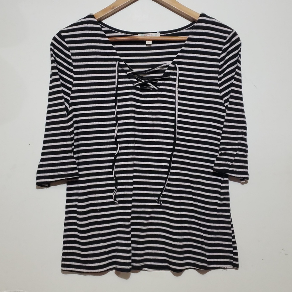 3/4 Sleeve stripped Top
